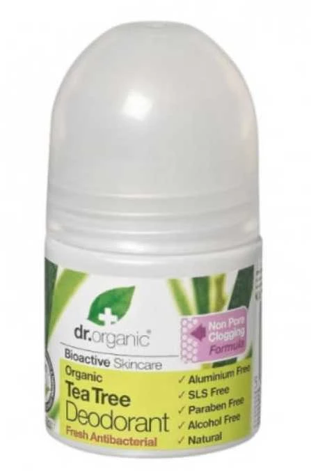Dr. Organic Arbatmedžio dezodorantas Roll On 50ml
