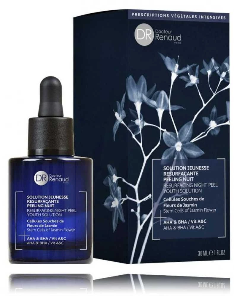 Dr. Renaud Jasmine Flower Resurfacing Night Peel Youth Solution naktinė atnaujinanti šveičiamoji priemonė veidui, 30 ml