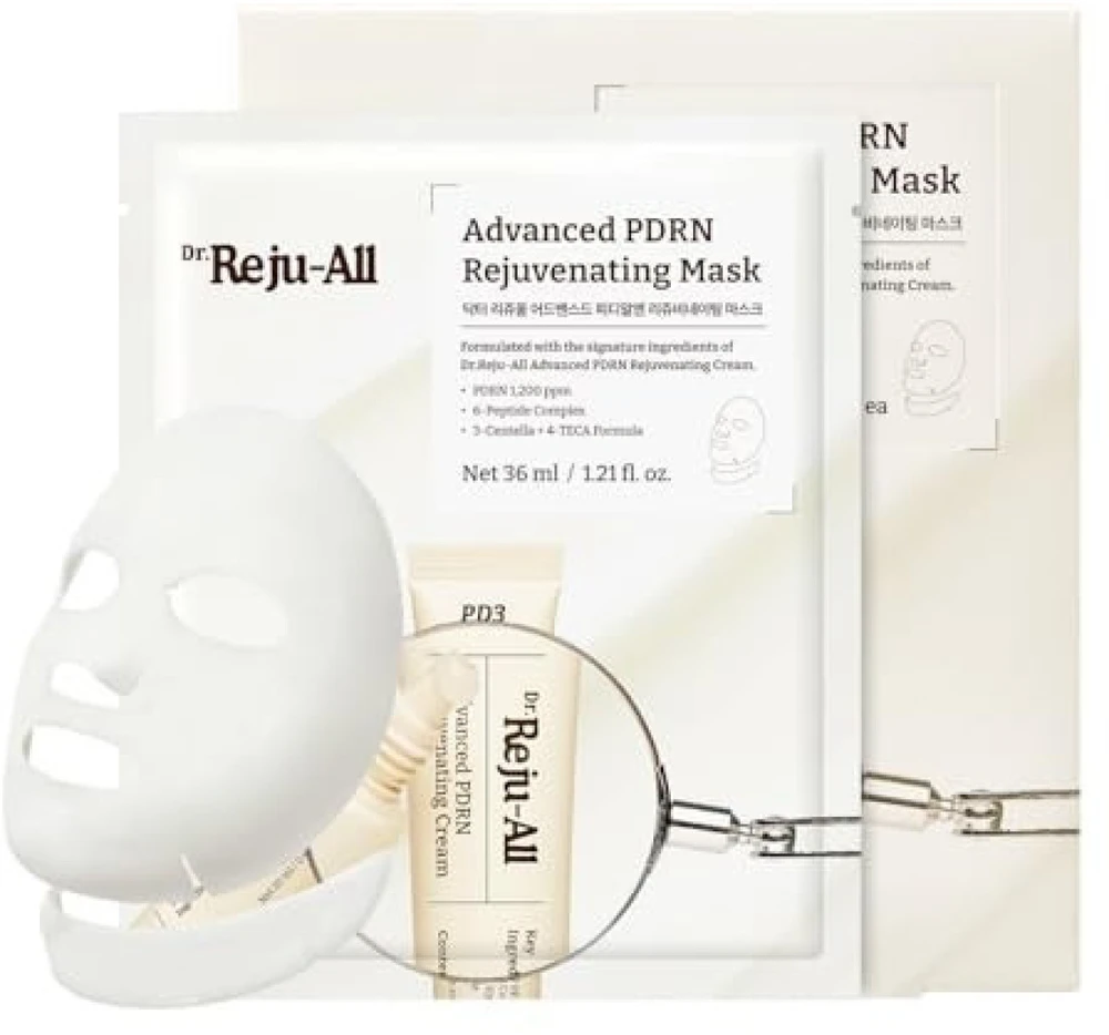 Dr.Reju All Advanced PDRN Rejuvenating Mask veido kaukė, 4 x 36 ml