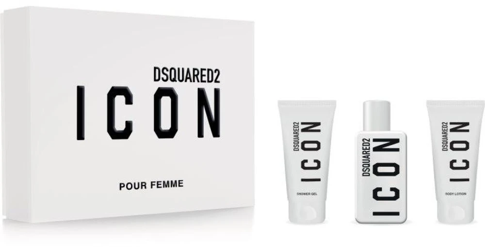 Dsquared2 Dsquared 2 Icon Set rinkinys moterims (EDP, 50 ml + dušo želė, 50 ml + kūno losjonas, 50 ml)
