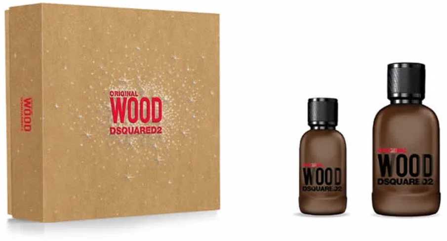Dsquared2 Original Wood Eau De Parfum purškiklis, 100 ml, 2 vnt. rinkinys