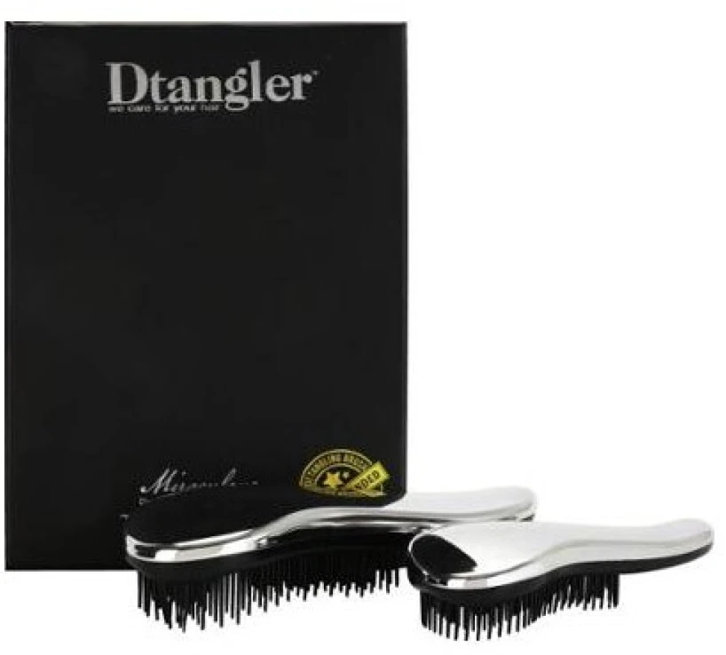 „Dtangler“ stebuklingų sidabrininių plaukų šepečių dovanų rinkinys