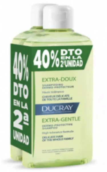 Ducray balansuojantis šampūnas 2x400ml