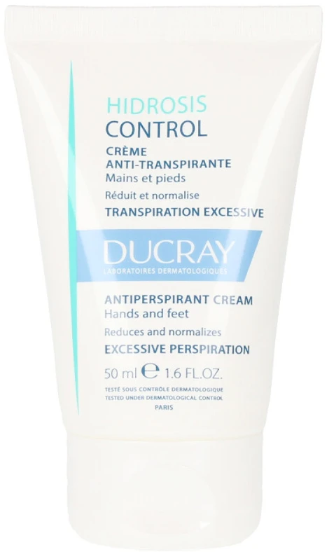 Ducray Hydrosis Control Kreminis prakaitavimą normalizuojantis kremas veidui, rankoms ir pėdoms, 50 ml