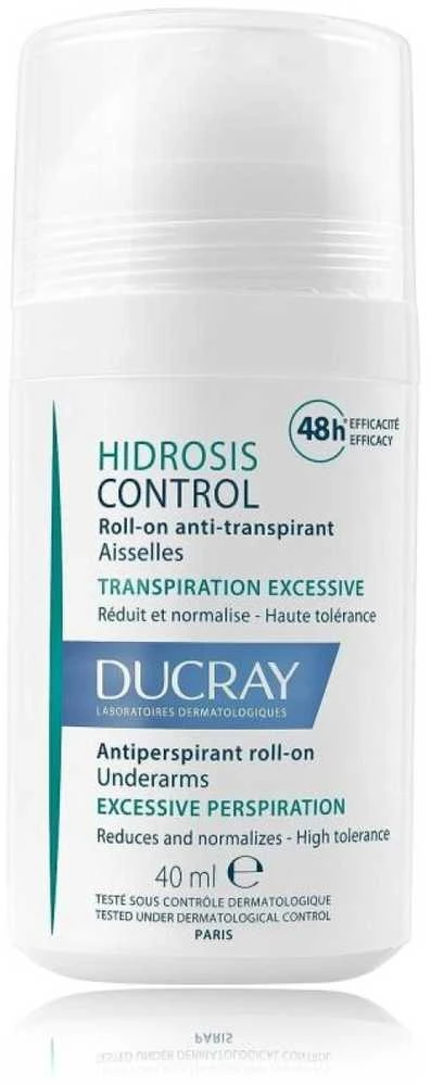 Ducray Hydrosis Control Roll-on Antiperspirant 48h rutulinis antiperspirantas, 40 ml