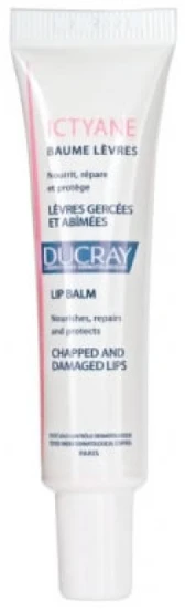 Ducray Ictyane Lūpų balzamas lūpų balzamas, 15 ml