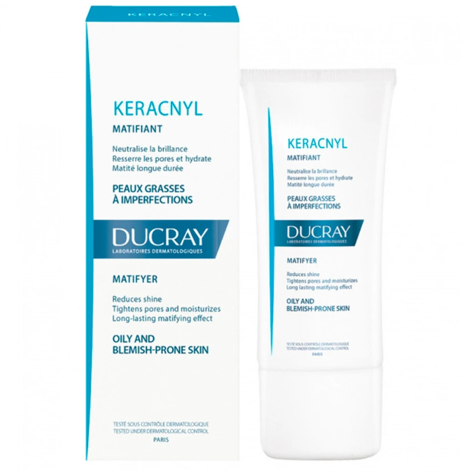 Ducray Keracnyl matinio efekto veido kremas 30ml