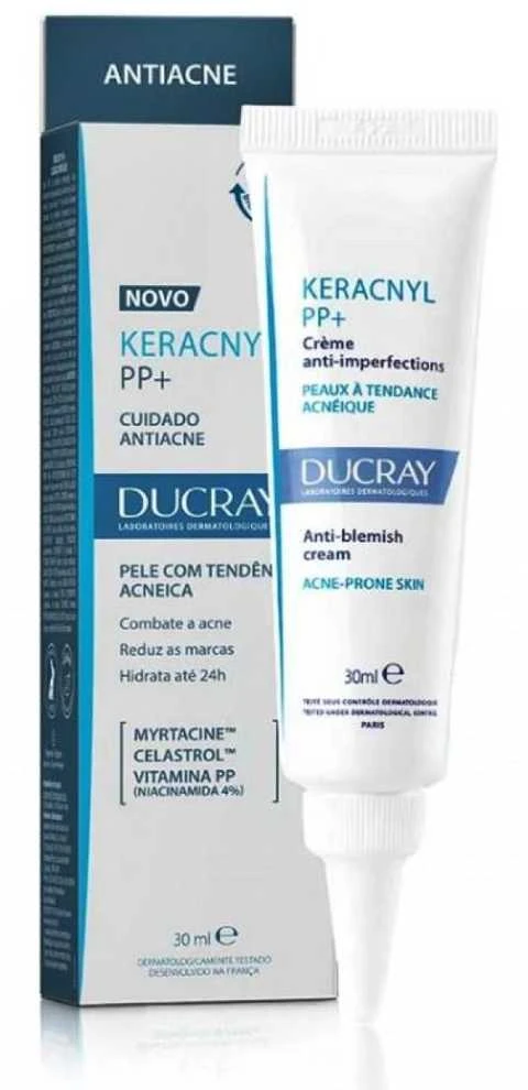 Ducray Keracnyl PP raminamasis kremas nuo spuogų, 30 ml