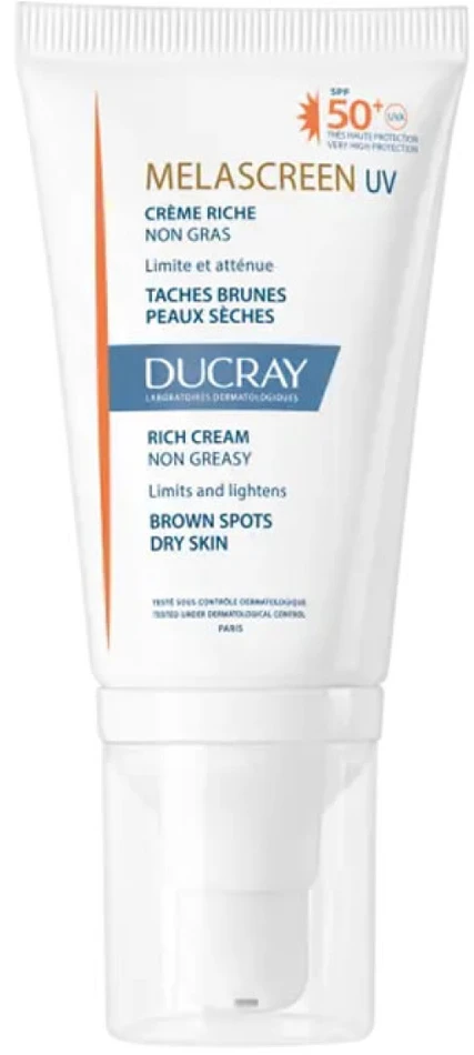 Ducray Melascreen Kreminis SPF 50+ apsauginis kremas nuo saulės, 40 ml