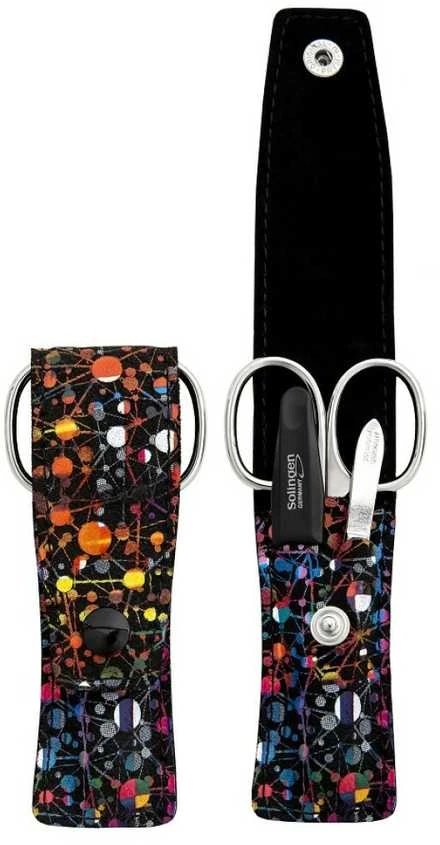 DuKaS Travel manicure set 3-piece juodas colorful PL 872