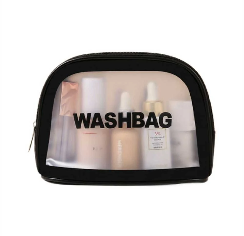 Ecarla Washbag sulankstomas kosmetikos krepšys Juodas