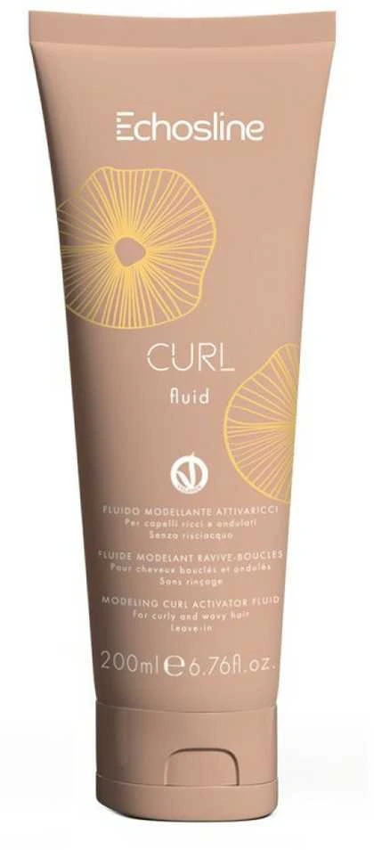 ECHOSLINE Curl Activator Fluid modeliuojantis fluidas garbanotiems ir banguotiems plaukams, 200 ml