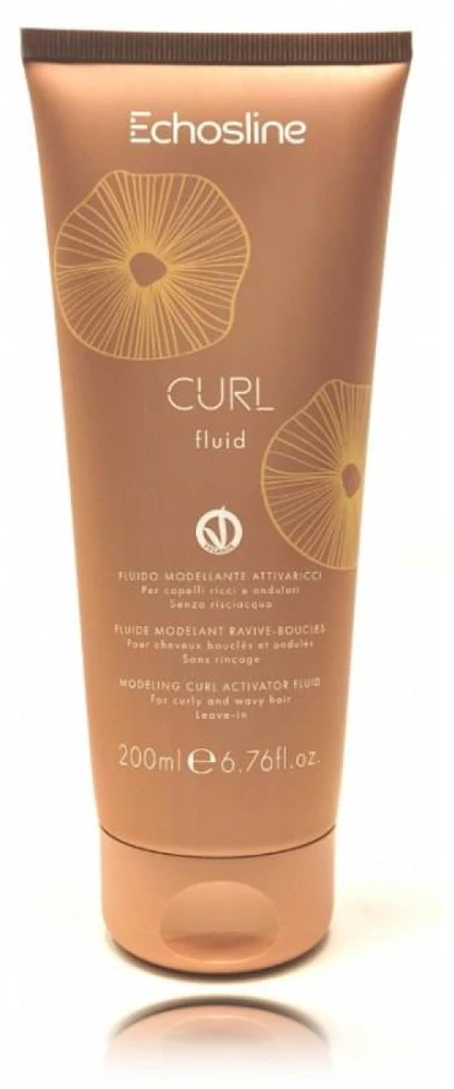 ECHOSLINE Curl Activator Fluid modeliuojantis fluidas garbanotiems ir banguotiems plaukams, 200 ml