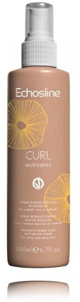 ECHOSLINE Curl Activator Restructuring Curl Activator Purškiklis restruktūrizuojantis purškiklis garbanotiems ir banguotiems plaukams, 200 ml