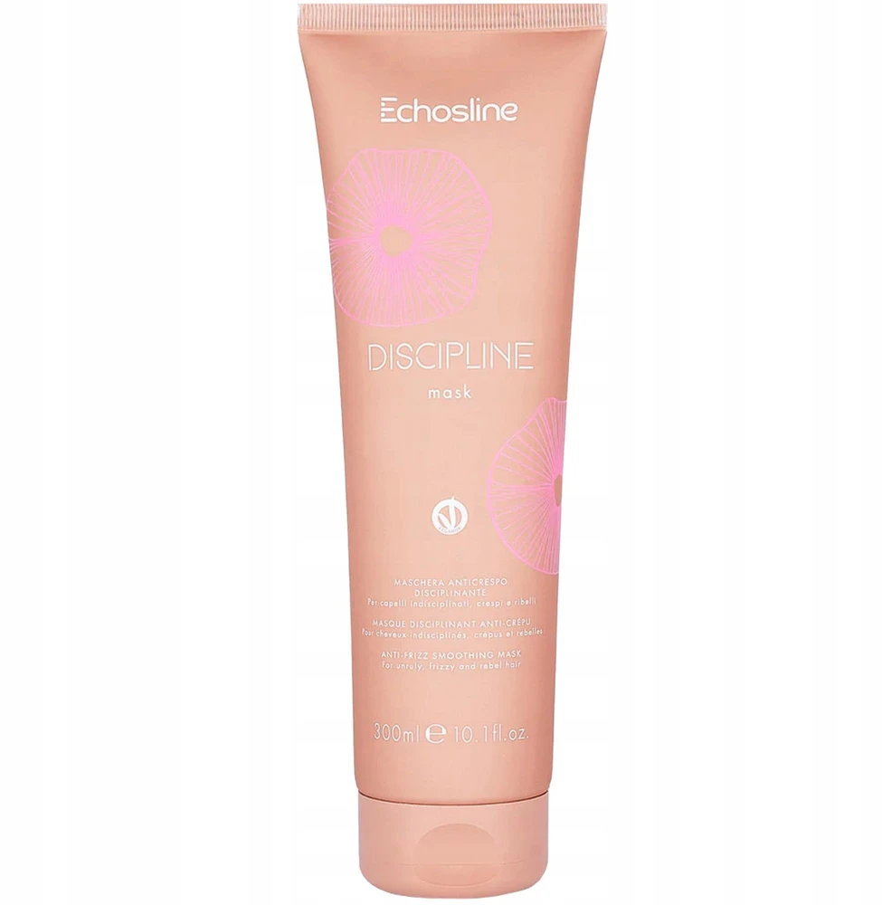 Echosline Discipline Minkštinantis ir glotninantis Smoothing Mask glotninanti kaukė nepaklusniems plaukams, 300 ml