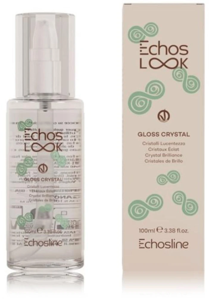 ECHOSLINE Echos LOOK Gloss Crystal Crystals Brilliance spindesio suteikiantis serumas plaukams, 100 ml