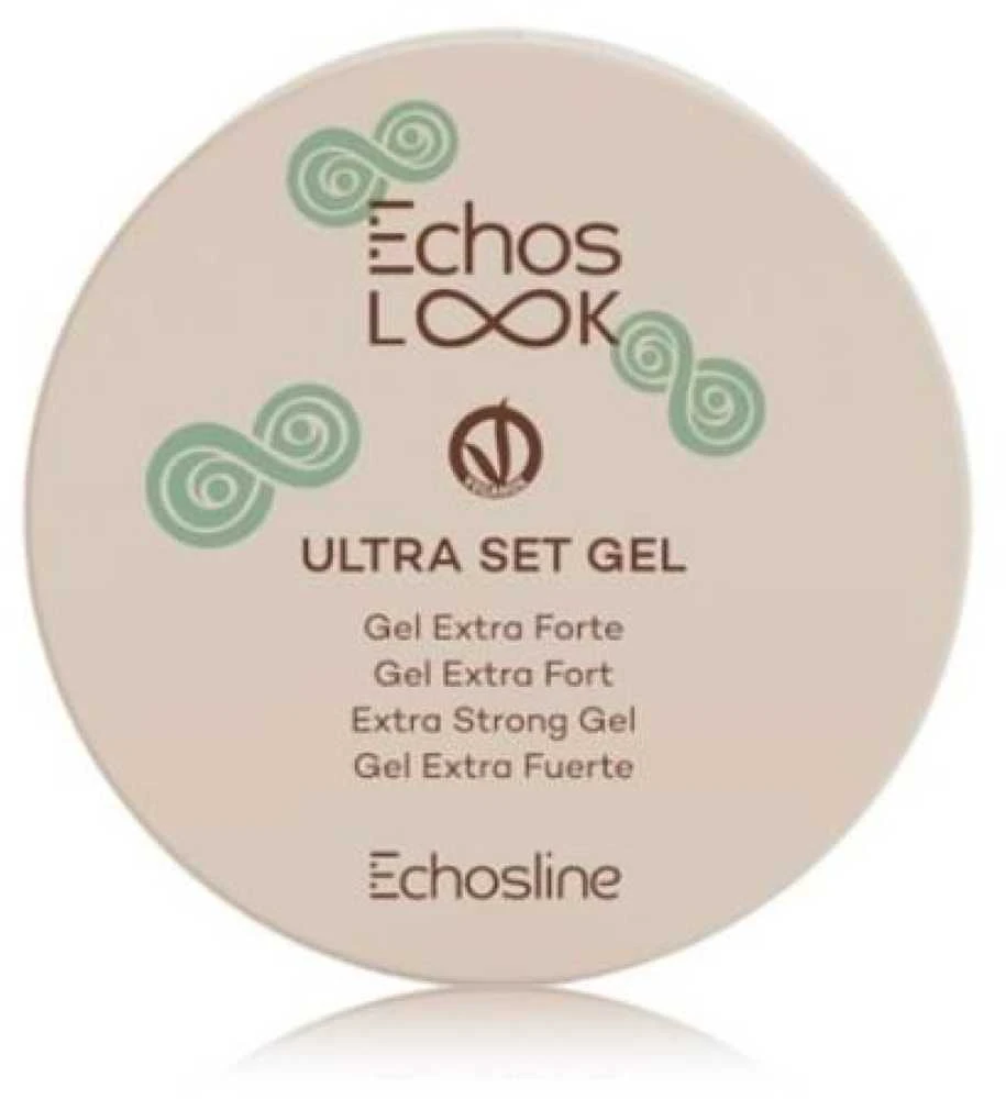 ECHOSLINE Echos LOOK Ultra Set Gel Extra Strong stiprios fiksacijos plaukų formavimo gelis, 200 ml