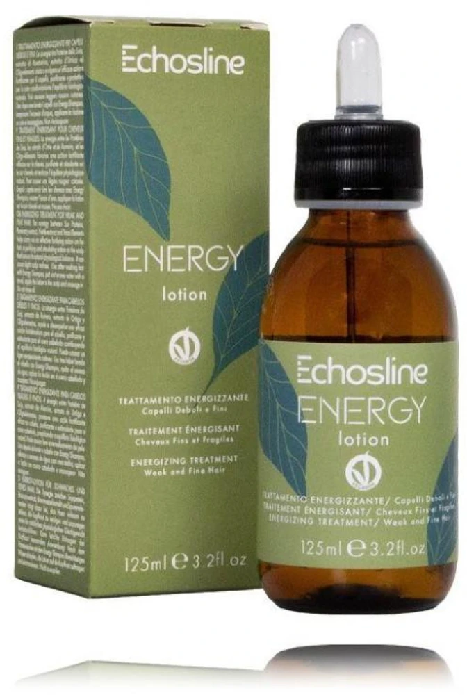 Echosline Energy Lotion Energizing Treatment energizuojantis losjonas silpniems ir ploniems plaukams, 125 ml