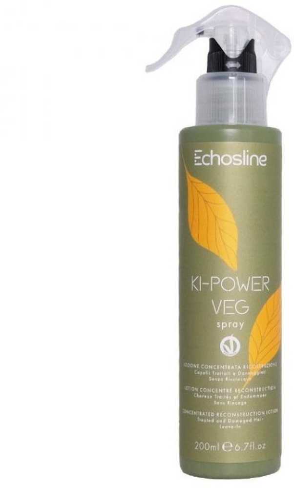 Echosline Ki-Power Veg Purškiklis Concentrated Reconstruction Lotion nenuplaunamas atkuriantis losjonas pažeistiems plaukams, 200 ml