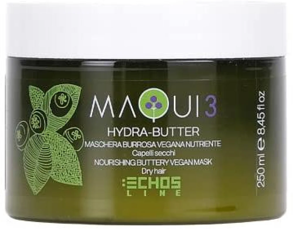 Echosline Maqui 3 maitininantis Buttery Vegan Mask maitinanti kaukė sausiems plaukams, 250 ml
