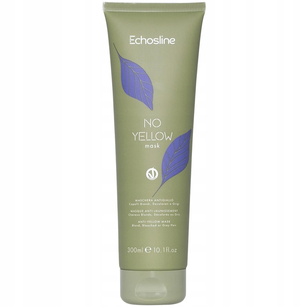 Echosline No Geltona Mask kaukė šviesiems, balintiems ir žiliems plaukams, 300 ml