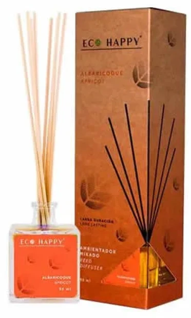 Drėkintuvas Eco Happy Ekologiškas abrikosų kvapo difuzorius „Happy“, 95 ml