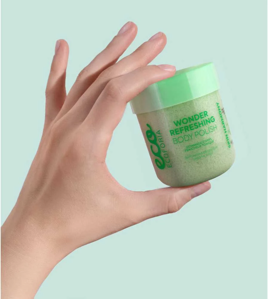 "Ecoforia Wonder Refreshing Body Polish" švelniai valo ir poliruoja odą 200ml