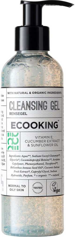 Ecooking Cleansing Gel valomasis veido gelis normaliai ir riebiai odai, 200 ml
