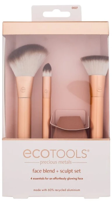 „EcoTools“ tauriųjų metalų veido mišinio + skulptūros rinkinys moterims, 1 vnt.