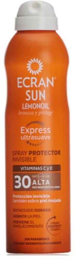 Apsaugininis purškiklis nuo saulės Ecran Sun Protector Invisible SPF30, 250 ml