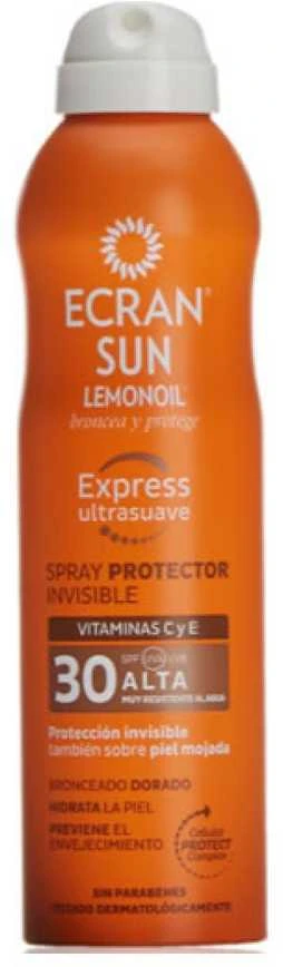 Apsaugininis purškiklis nuo saulės Ecran Sun Protector Invisible SPF30, 250 ml