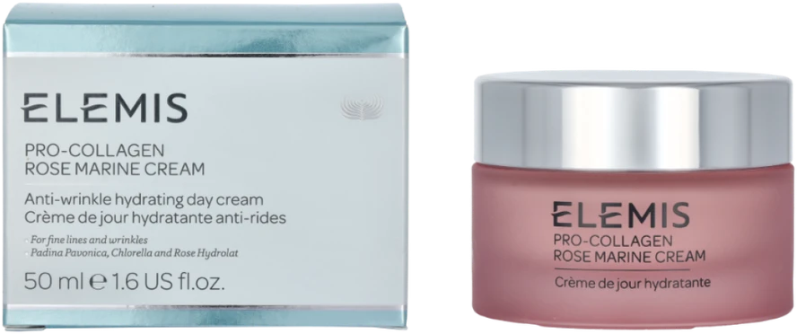 Elemis Pro-Collagen Rose Marine Kreminis drėkinantis dieninis veido kremas nuo raukšlių, 50 ml