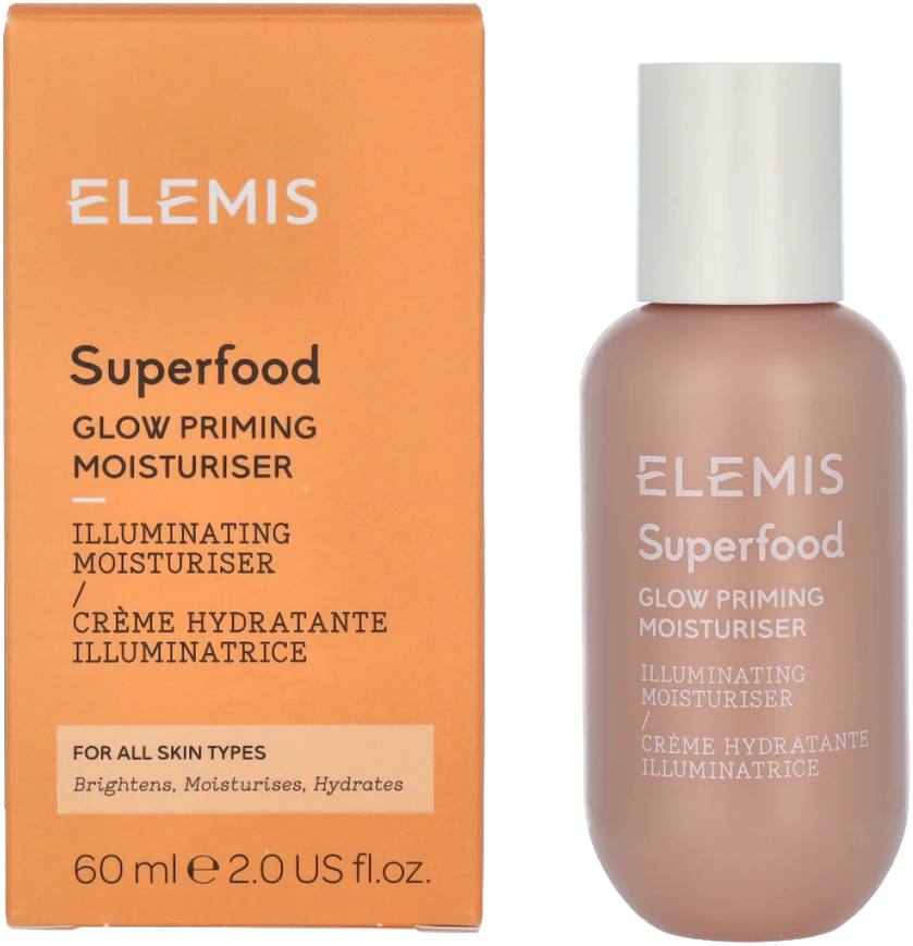 Elemis Superfood Glow Priming Moisturizer skaistinamasis drėkinamasis kremas, 60 ml