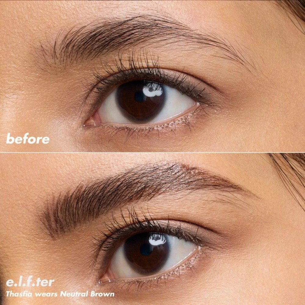 Elf Cosmetics Holy Strokes Micro-Fine Brow Pen antakių pieštukas, atspalvis: Neutral Brown, 0.7 ml