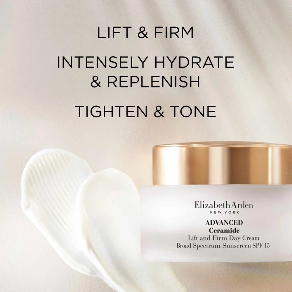 Elizabeth Arden Advanced Ceramide Lift and Firm Day Kreminis SPF 15 stangrinamasis dieninis veido kremas, 50 ml