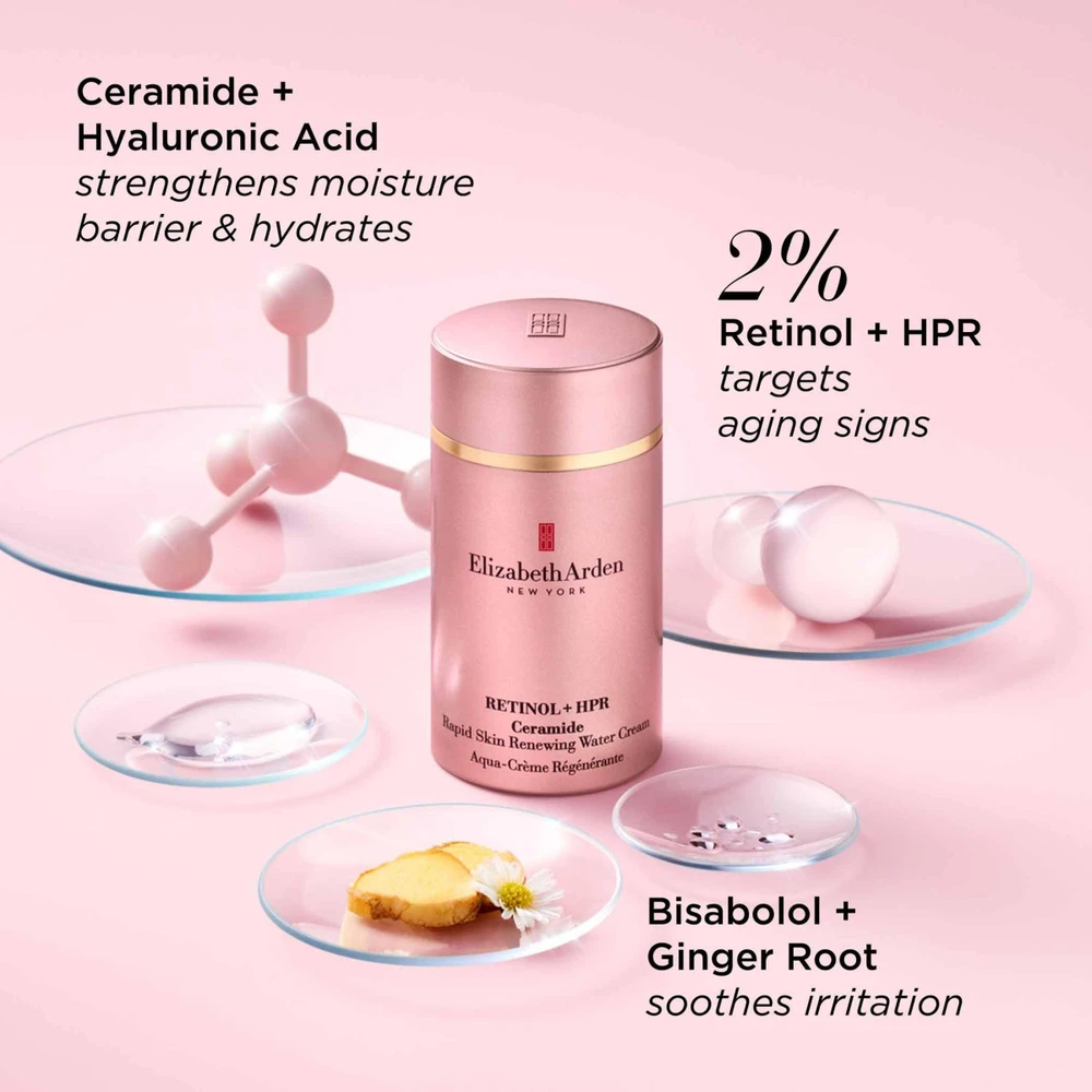 Elizabeth Arden Ceramide Rapid Skin Renewing Vanduo Kreminis veido kremas 50ml