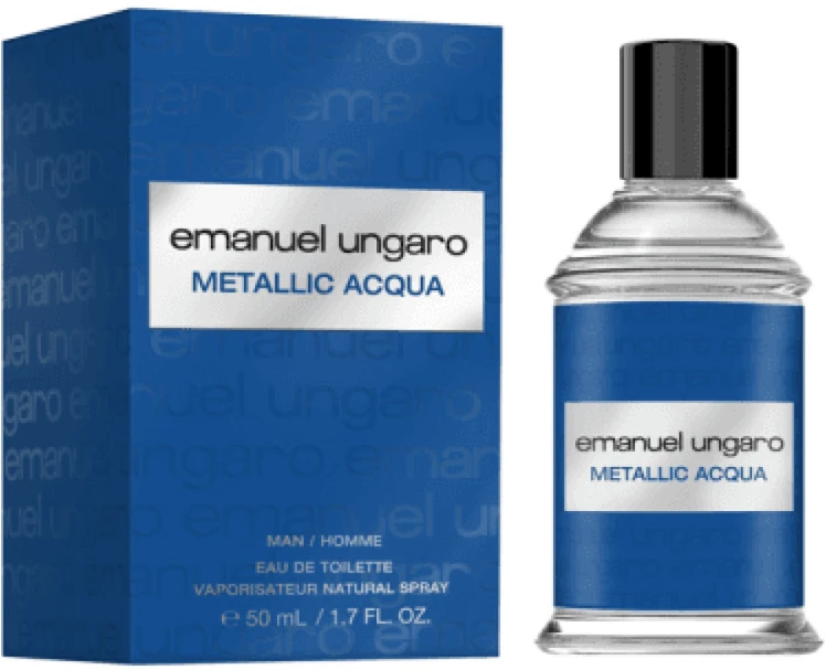Emanuel Ungaro Metallic Acqua EDT tualetinis vanduo vyrams, 50 ml