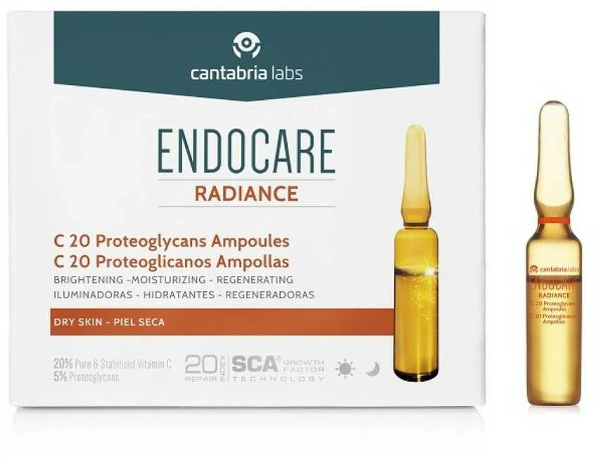 Endocare Radiance C-20 proteoglikanų ampulės 30x2ml