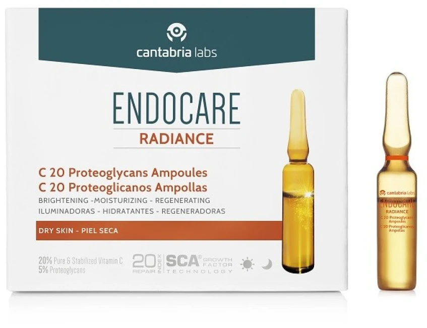 Endocare Radiance C-20 proteoglikanų ampulės 30x2ml