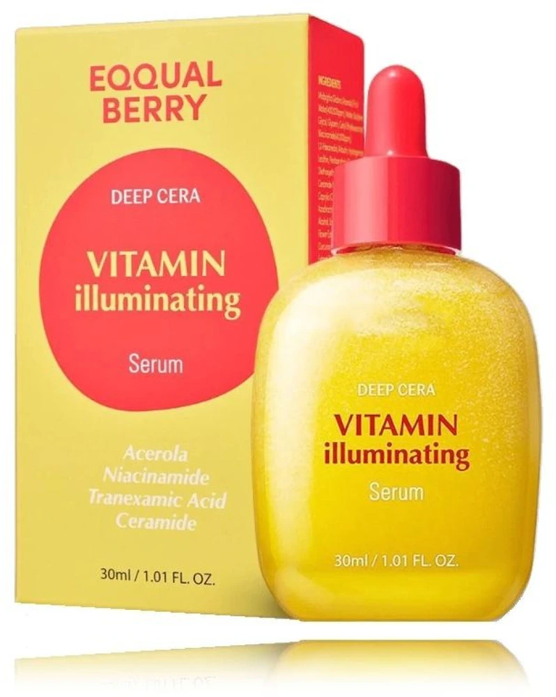 Eqqualberry Deep Cera Vitamin Illuminating Serum veido serumas, 30 ml