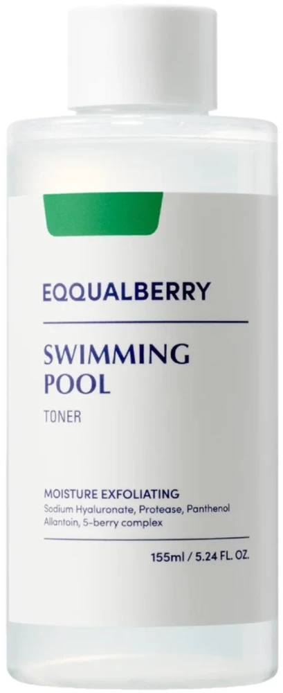Eqqualberry Swimming Pool Toneris šveičiantis ir drėkinantis tonikas veidui, 155 ml