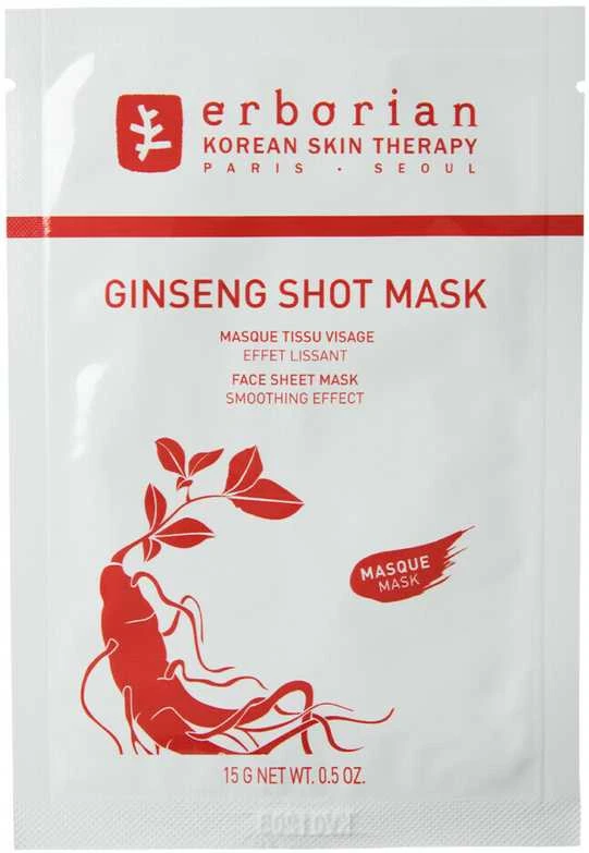 Erborian Soothing veido kaukė Ginseng Shot Mask (Face Sheet Mask) 15 g