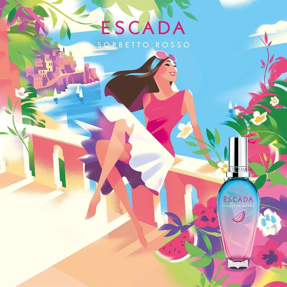 ESCADA Sorbetto Rosso EDT tualetinis vanduo moterims, 100 ml