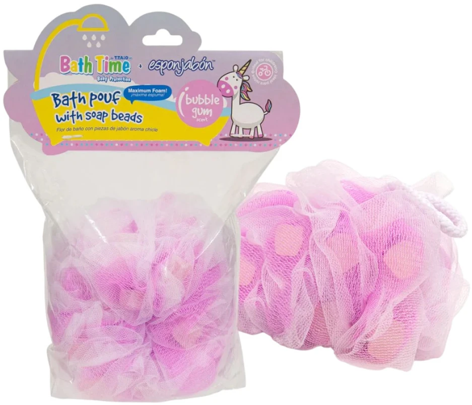 Esponjabon Bubble Gum Cleansing & Exfoliating Gourmand Soap & Sponge 2-In-1 Body