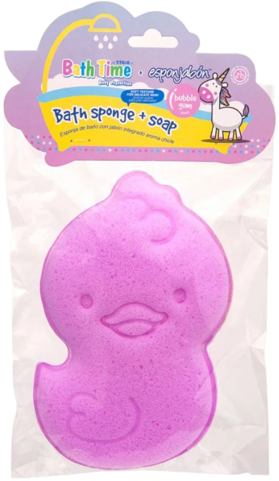 Esponjabon Bubble Gum Cleansing Gourmand Soap & Sponge 2-In-1 Body