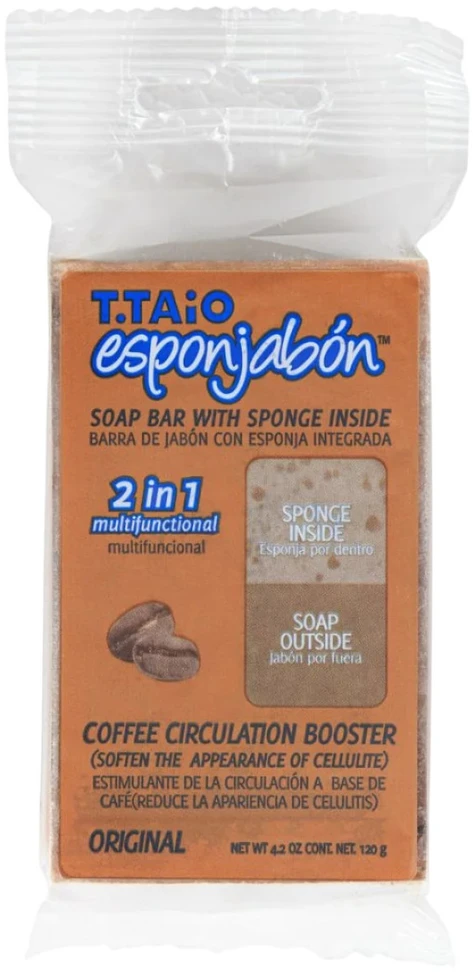 Esponjabon Coffee Cleansing & Softening Coffee Soap & Sponge 2-In-1 Body, 120 g
