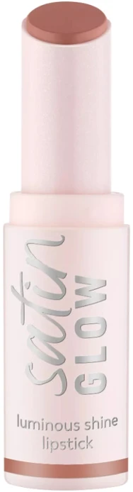 „Essence Satin Glow Luminous Kreminis“ lūpų dažai 01 „Whole Latte Love“ 3,5 g