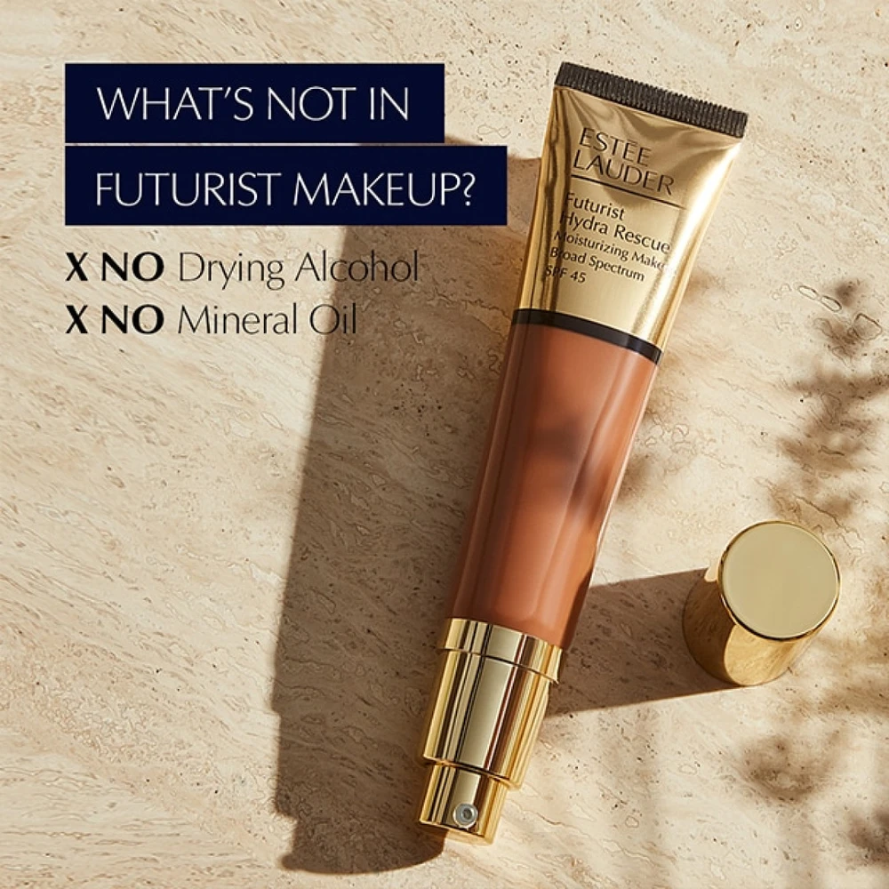 Estee Lauder Futurist Hydra Rescue SPF45 drėkinantis makiažo pagrindas, spalva: 4w1 Honey Bronze, 35 ml