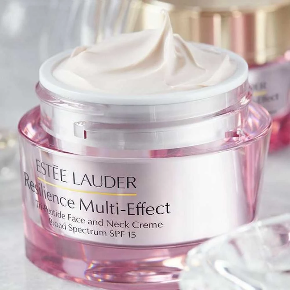 Estée Lauder Resilience Multi-Effect Tri-Peptide Face And Neck Kreminis Normal And Mixted Skin SPF 15 veido kremas normaliai ir mišriai odai, 50 ml