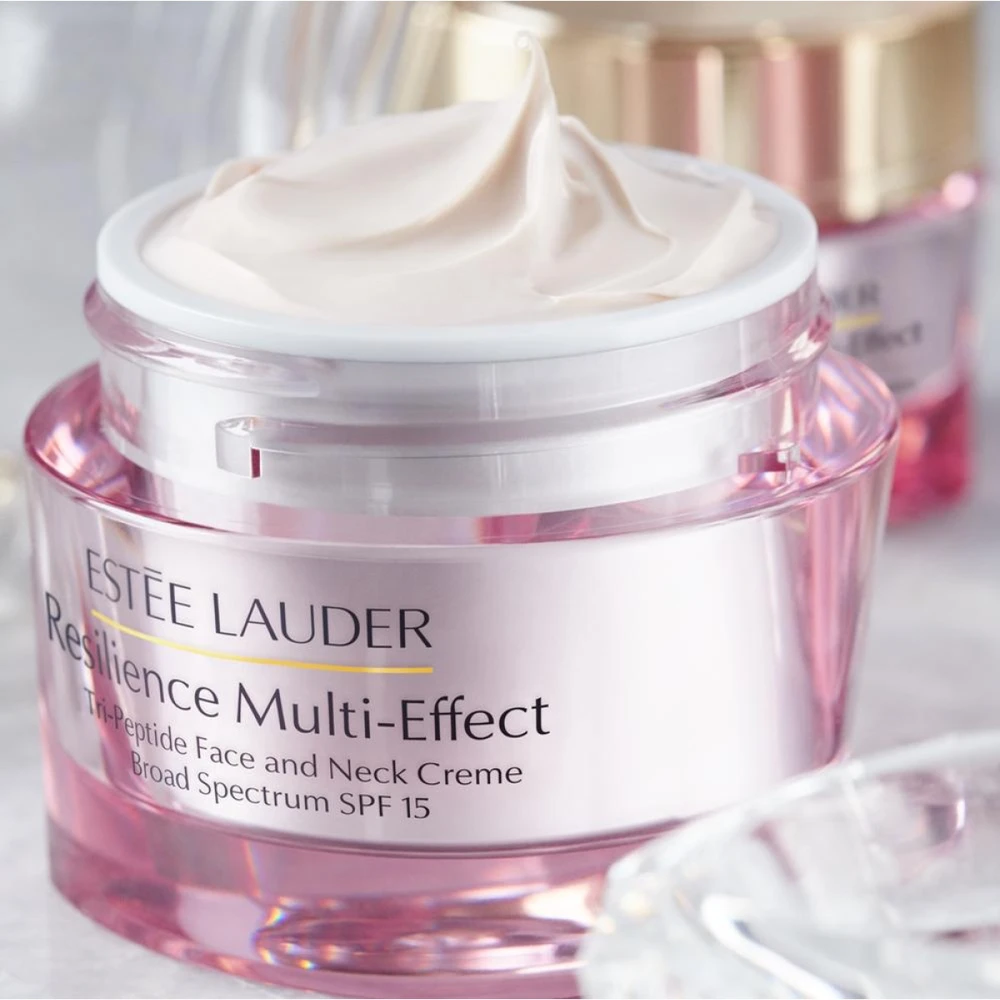 Estée Lauder Resilience Multi-Effect Tri-Peptide Face And Neck Kreminis Normal And Mixted Skin SPF 15 veido kremas normaliai ir mišriai odai, 50 ml